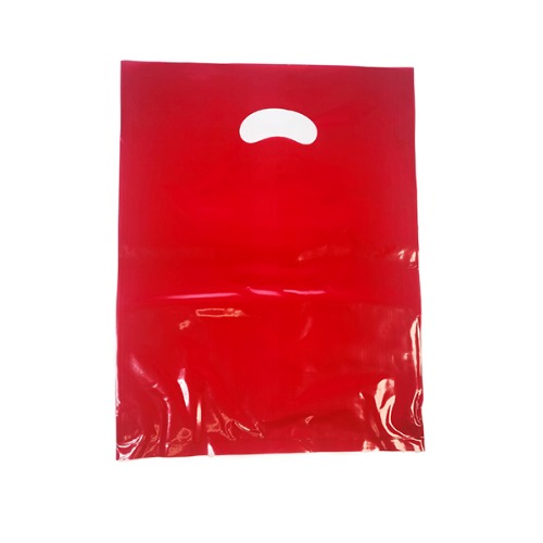 PE 손잡이 봉투 50매  [빨강, 27 x 34 cm] - 품절