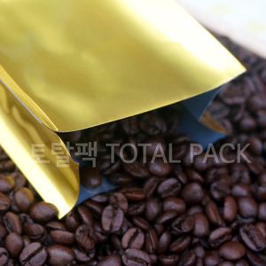 M방 커피봉투 500g용 유광 골드 20매